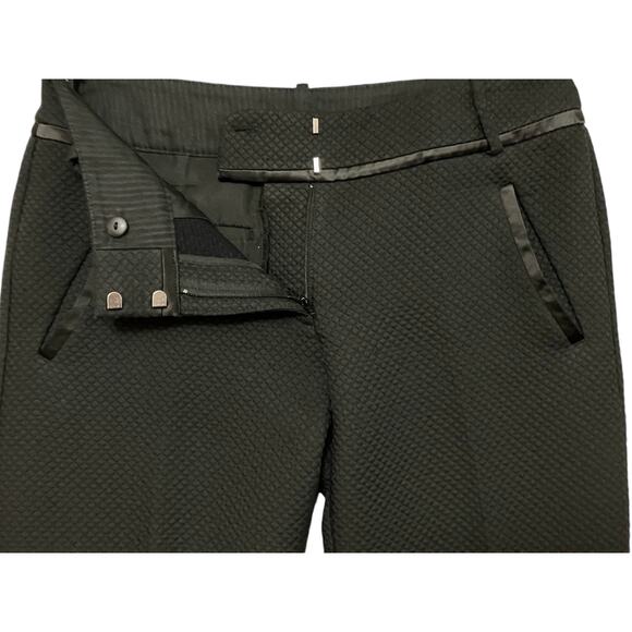 Ann Taylor Loft Women's Black Marisa Quilted Texture 26" Inseam Ankle Pants SZ 6 - Picture 5 of 9